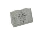 Classic Serpentine Slant Granite Headstone