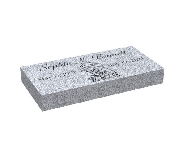 1639.2.16485.1 Flat Granite Grave Marker - Image 1