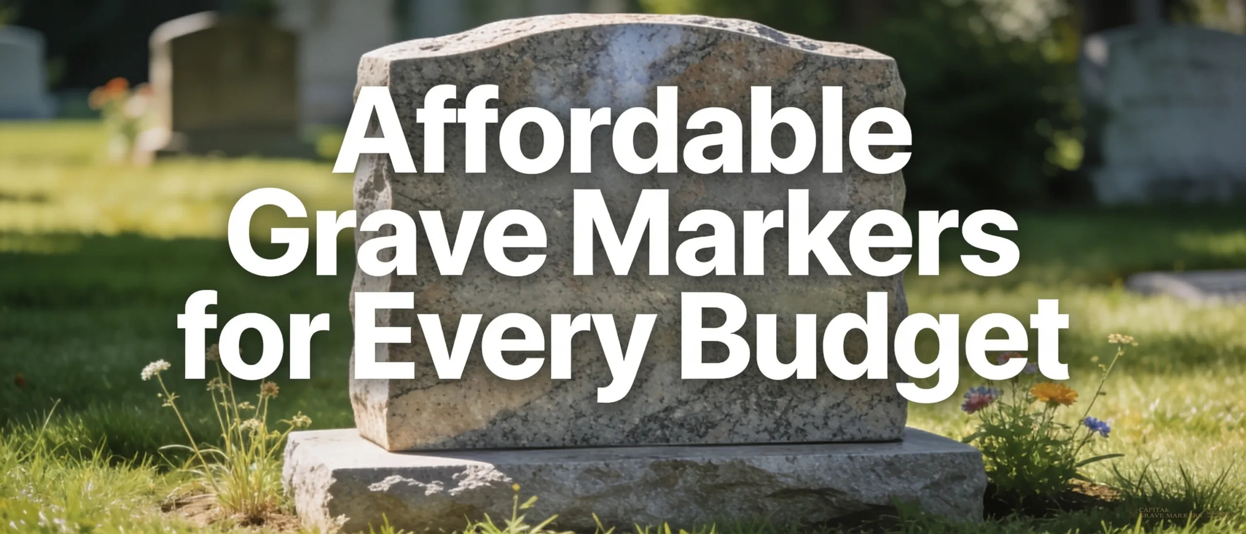Capital Grave Markers offers a wide selection of memorial products with pricing that starts